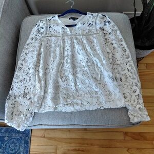 Lacey peasant shirt